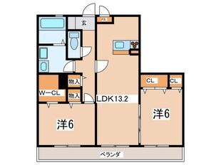 ル－フハウスＡの物件間取画像